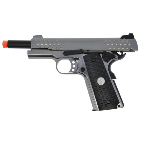 Pistola De Airsoft GBB We 1911 Kac Knighthawk Chrome - Imagem 2