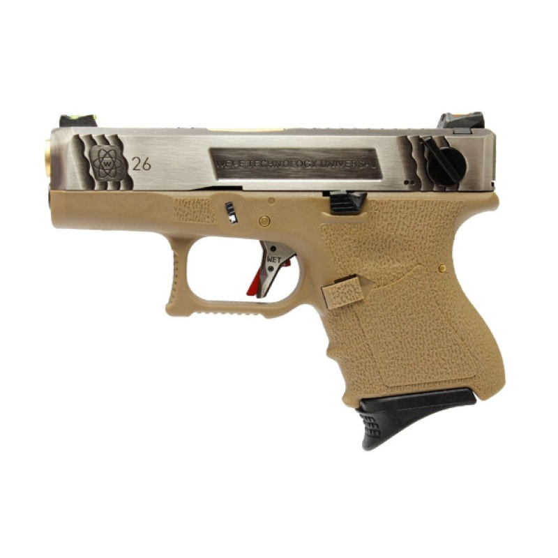 Pistola De Airsoft Gbb We Glock G26 T04