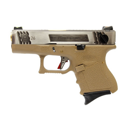 Pistola De Airsoft Gbb We Glock G26 T04