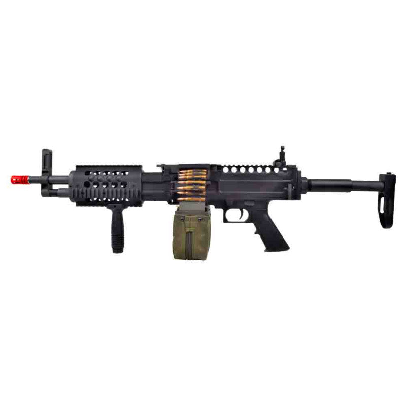 Rifle De Airsoft Aeg Ares Lmg Stoner Mg-008 Knights Armament