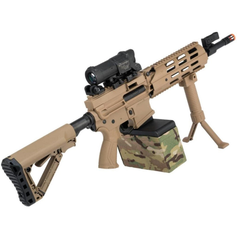 Rifle De Airsoft Aeg G&G Cm16 Lmg Stealth - Imagem 4
