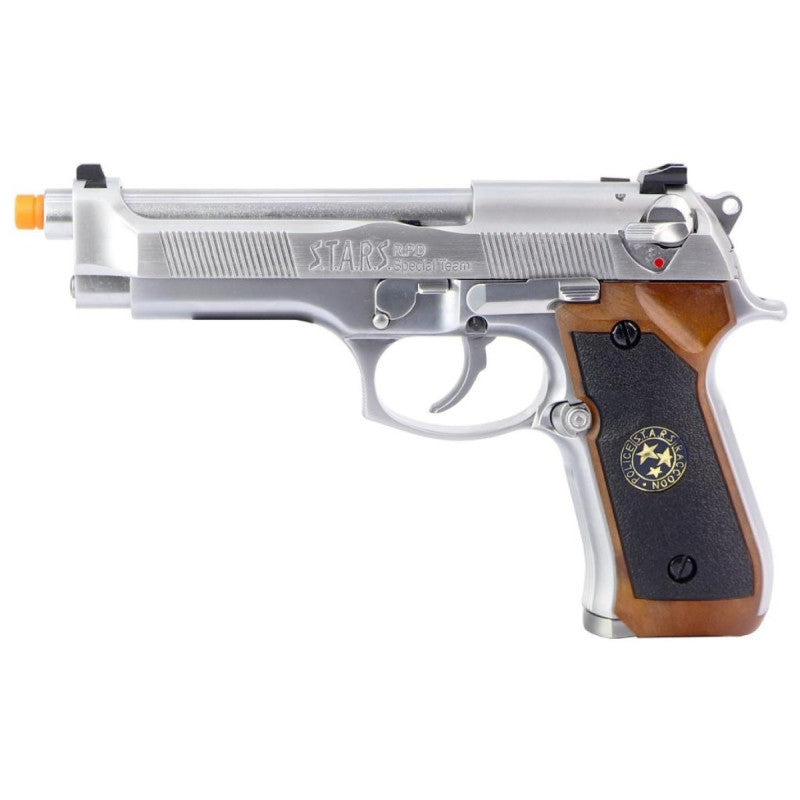 Pistola De Airsoft GBB We M92 Biohazard S.T.A.R.S. Gen2 Silver - Imagem 5